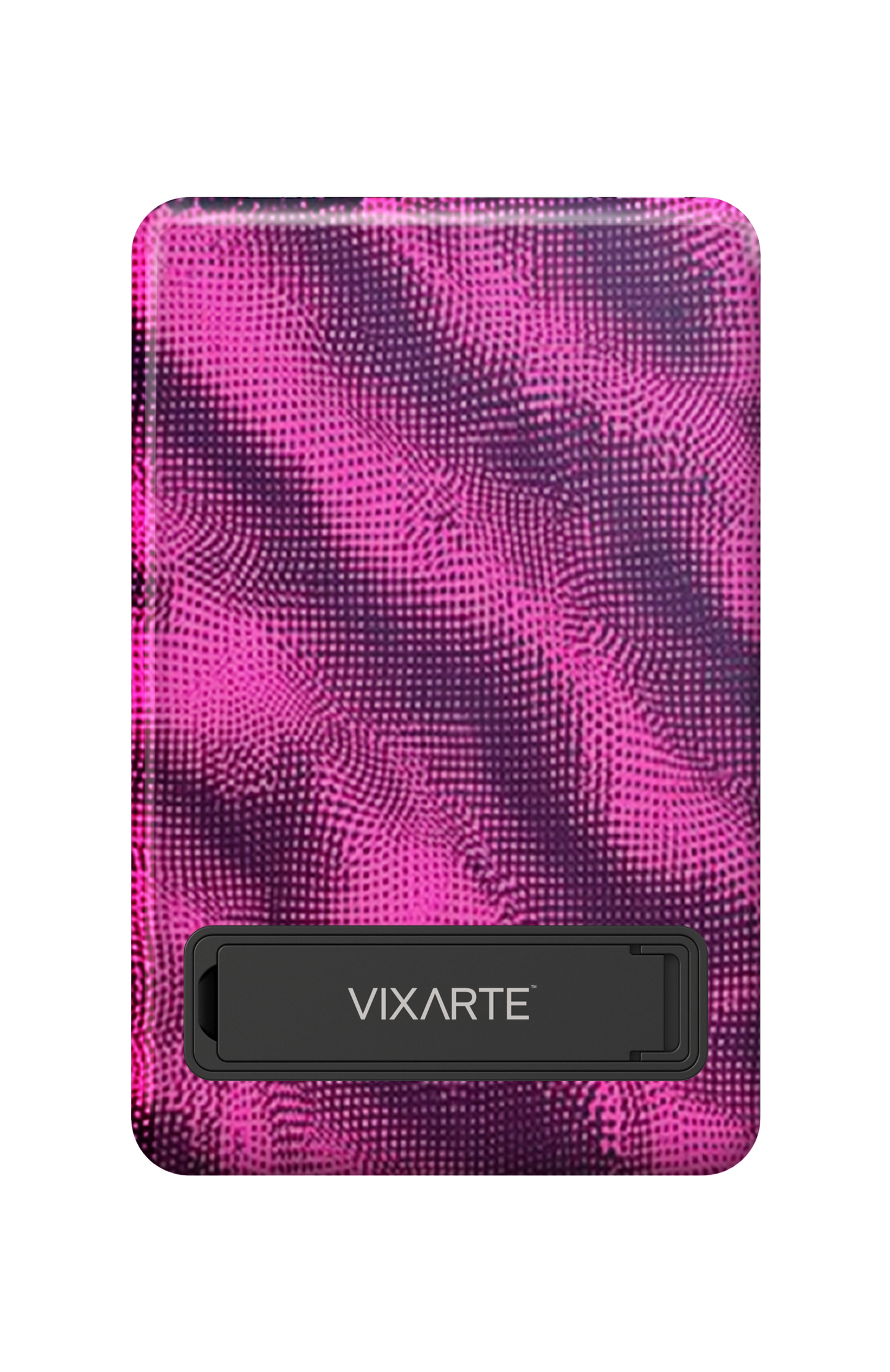 Wireless Charge Powerbank - Purple -Pink Surging Gridwork 1