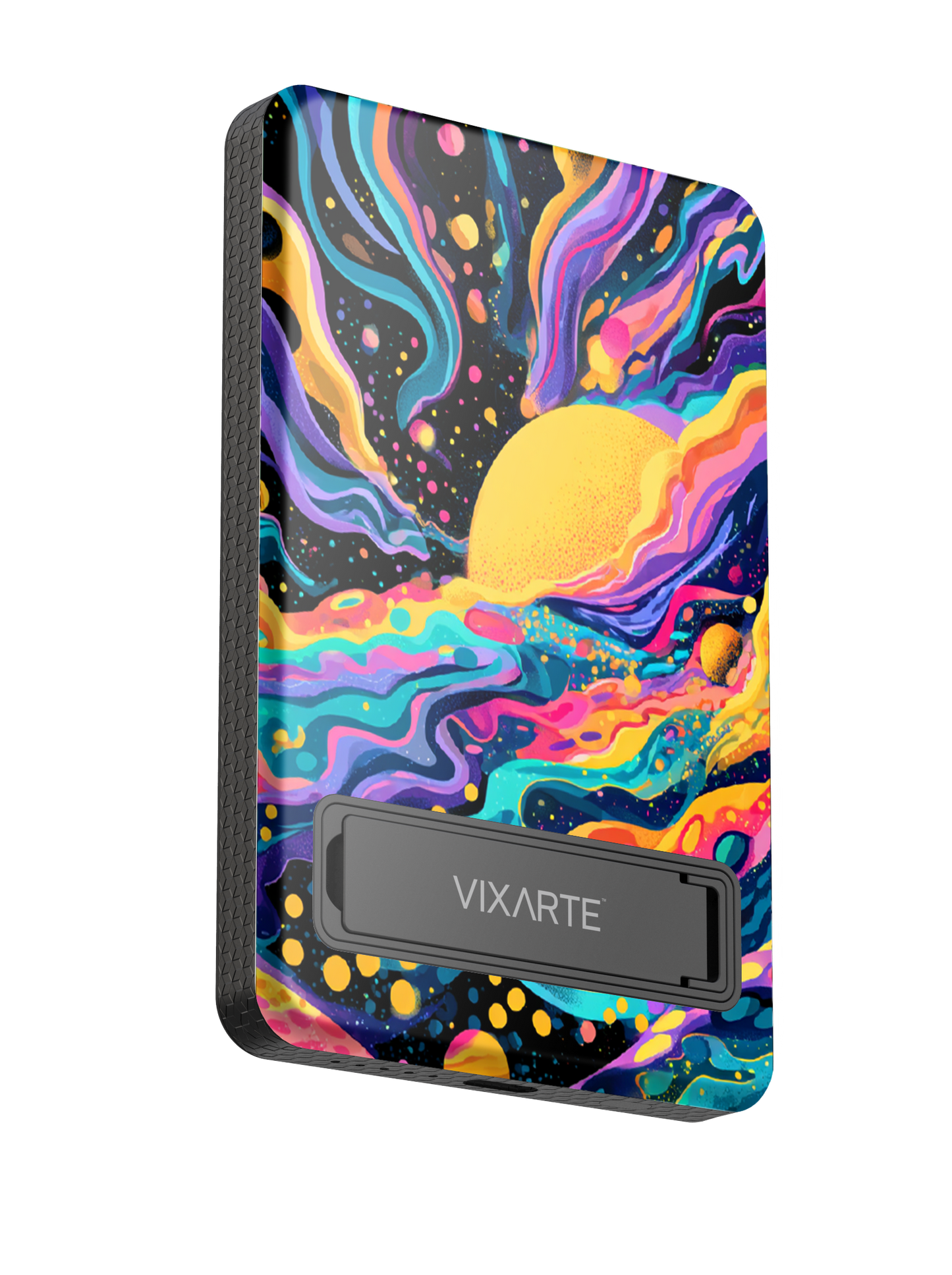 Wireless Charge Powerbank - Dreamy Cosmic Fluid Illustration 1