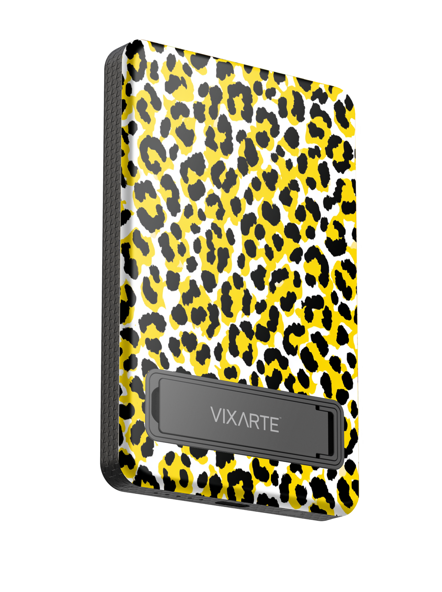 Wireless Charge Powerbank - yellow leopard print 1