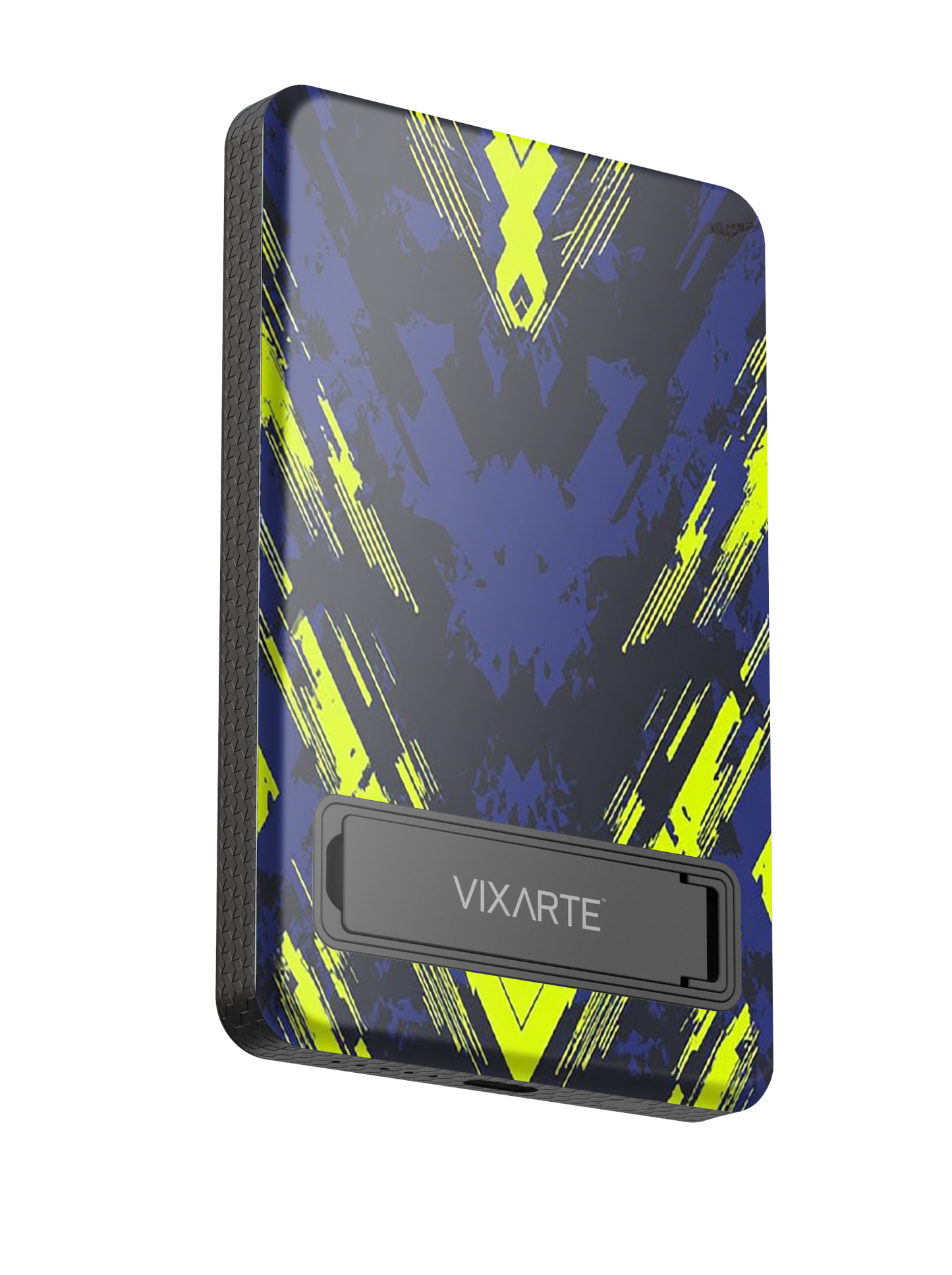 Wireless Charge Powerbank - Cyberpunk colorful geometric 1