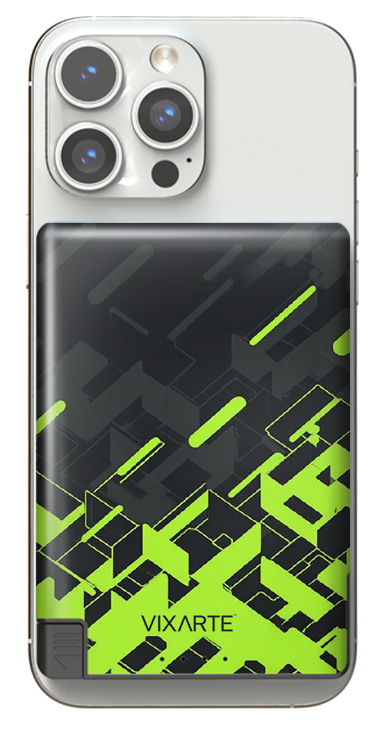 Nano Charge Powerbank - Technological Abstract Geometric Figures 1