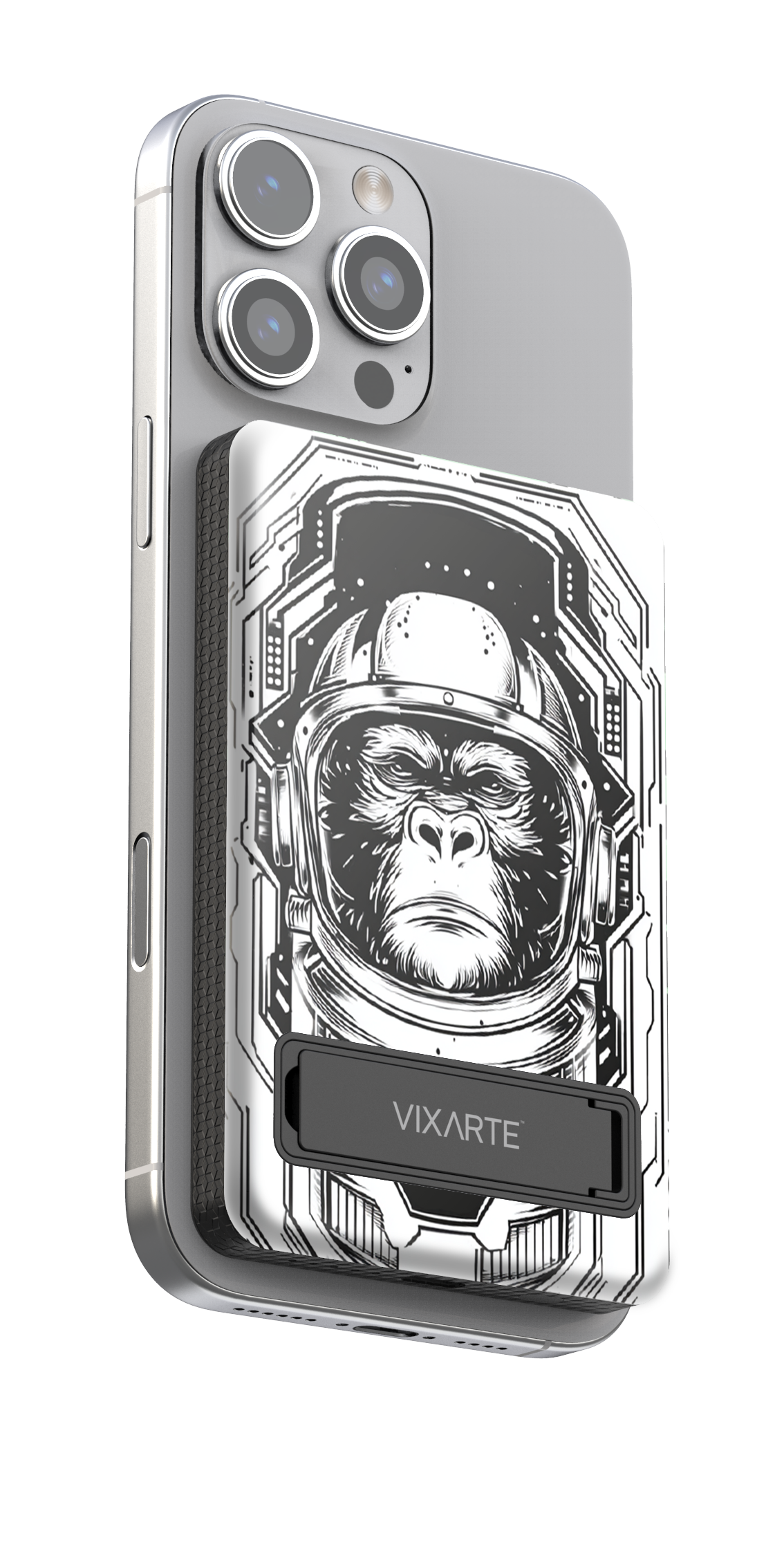 Wireless Charge Powerbank - lllustration of Astronaut Gorilla 1