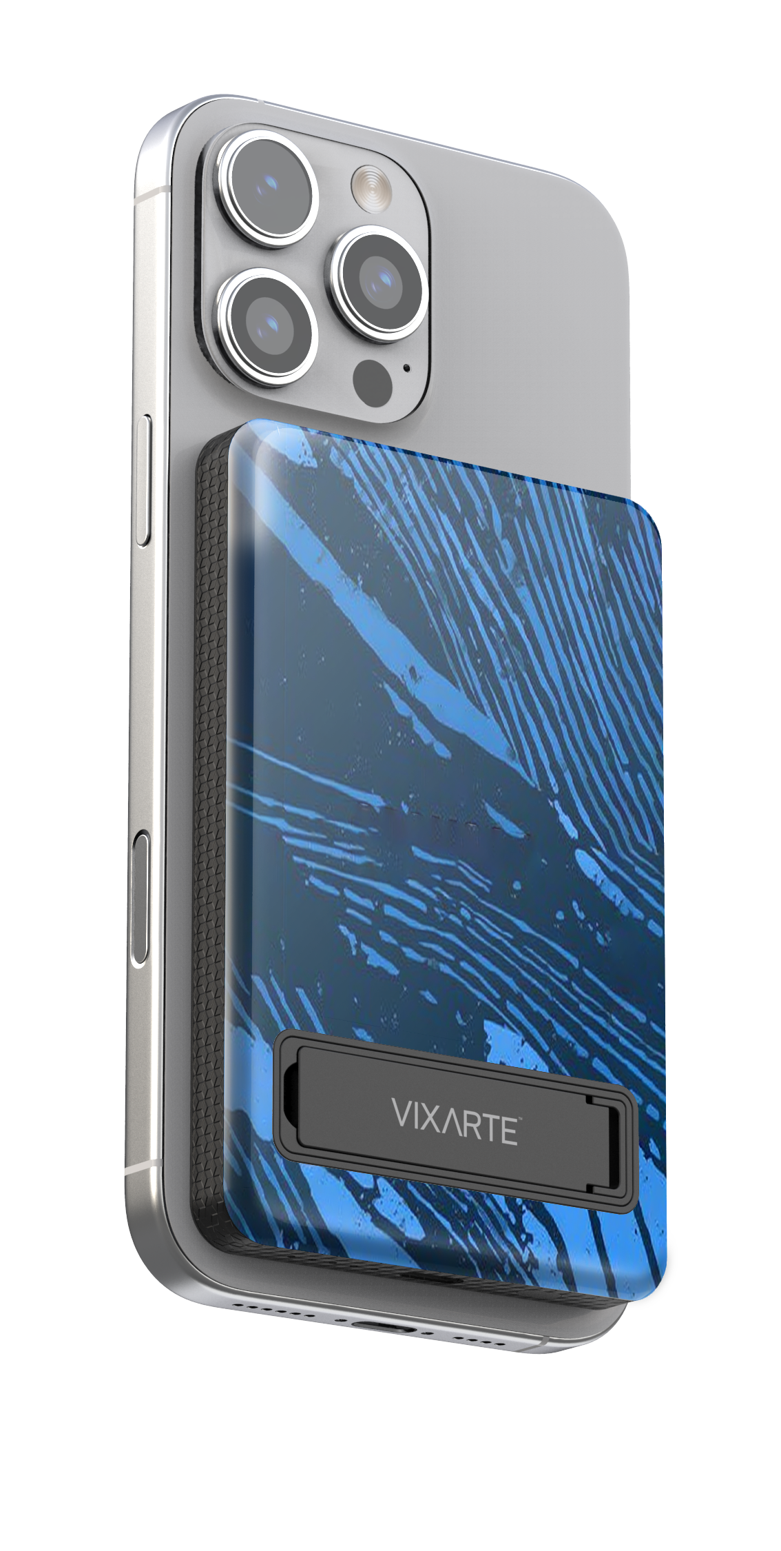 Wireless Charge Powerbank - Blue Threads 1