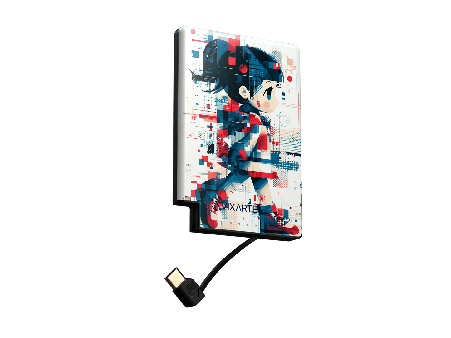 Nano Charge Powerbank - Digital Glitch Girl 1