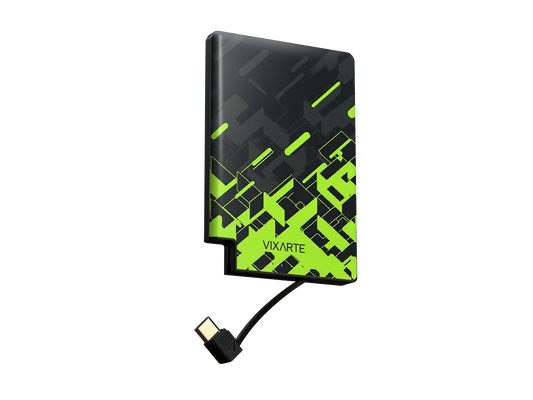 Nano Charge Powerbank - Technological Abstract Geometric Figures 1