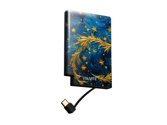 Nano Charge Powerbank - Oil-Painted Feather 1