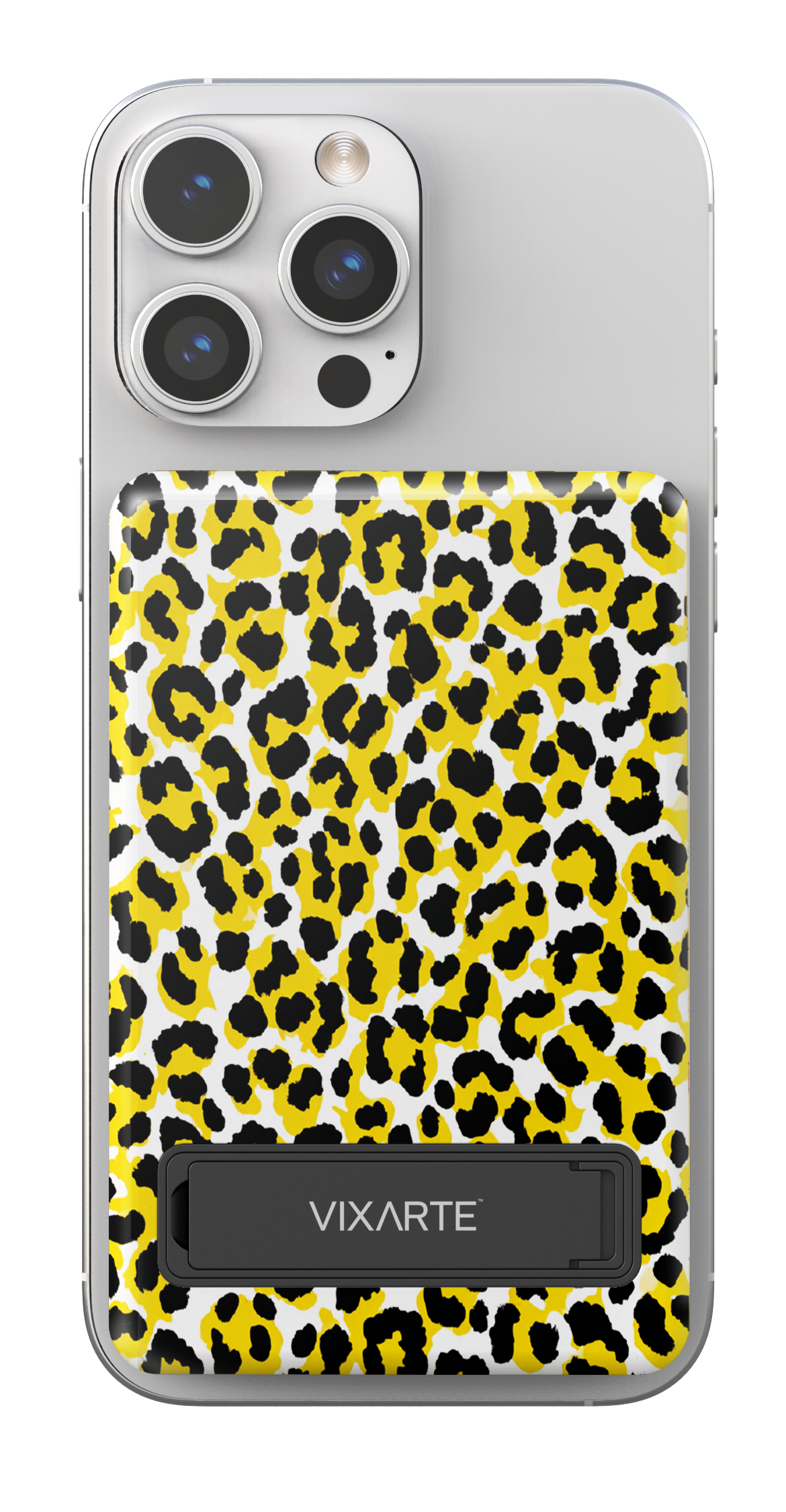 Wireless Charge Powerbank - yellow leopard print 1