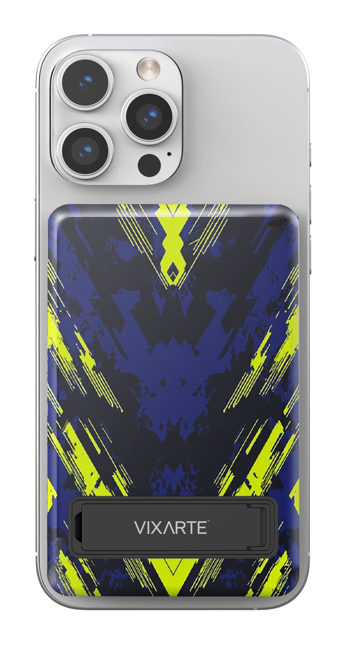 Wireless Charge Powerbank - Cyberpunk colorful geometric 1