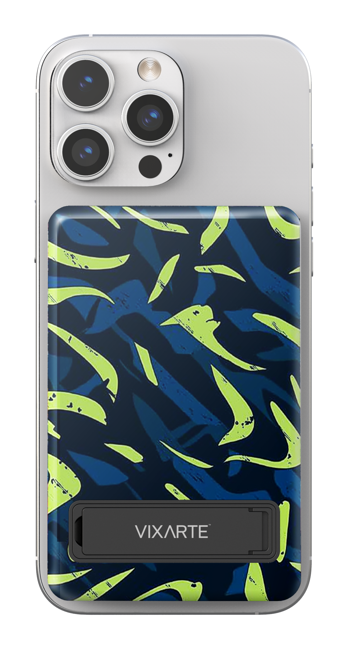 Wireless Charge Powerbank - Blue -Stranded Fluorescent Traces 1