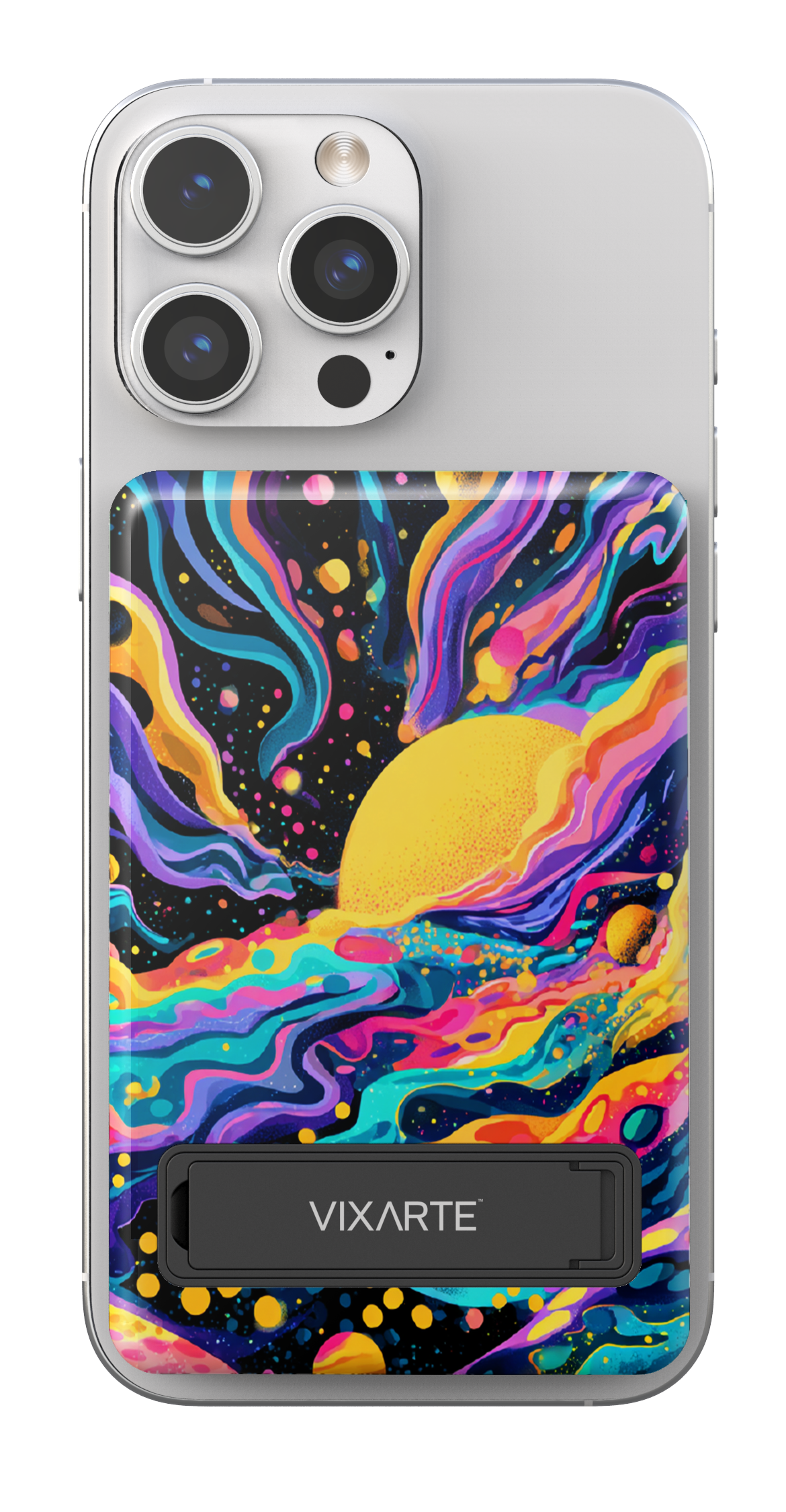 Wireless Charge Powerbank - Dreamy Cosmic Fluid Illustration 1
