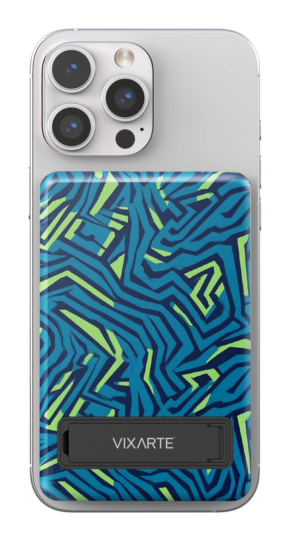 Wireless Charge Powerbank - Blue-Strands Fluorescence 1