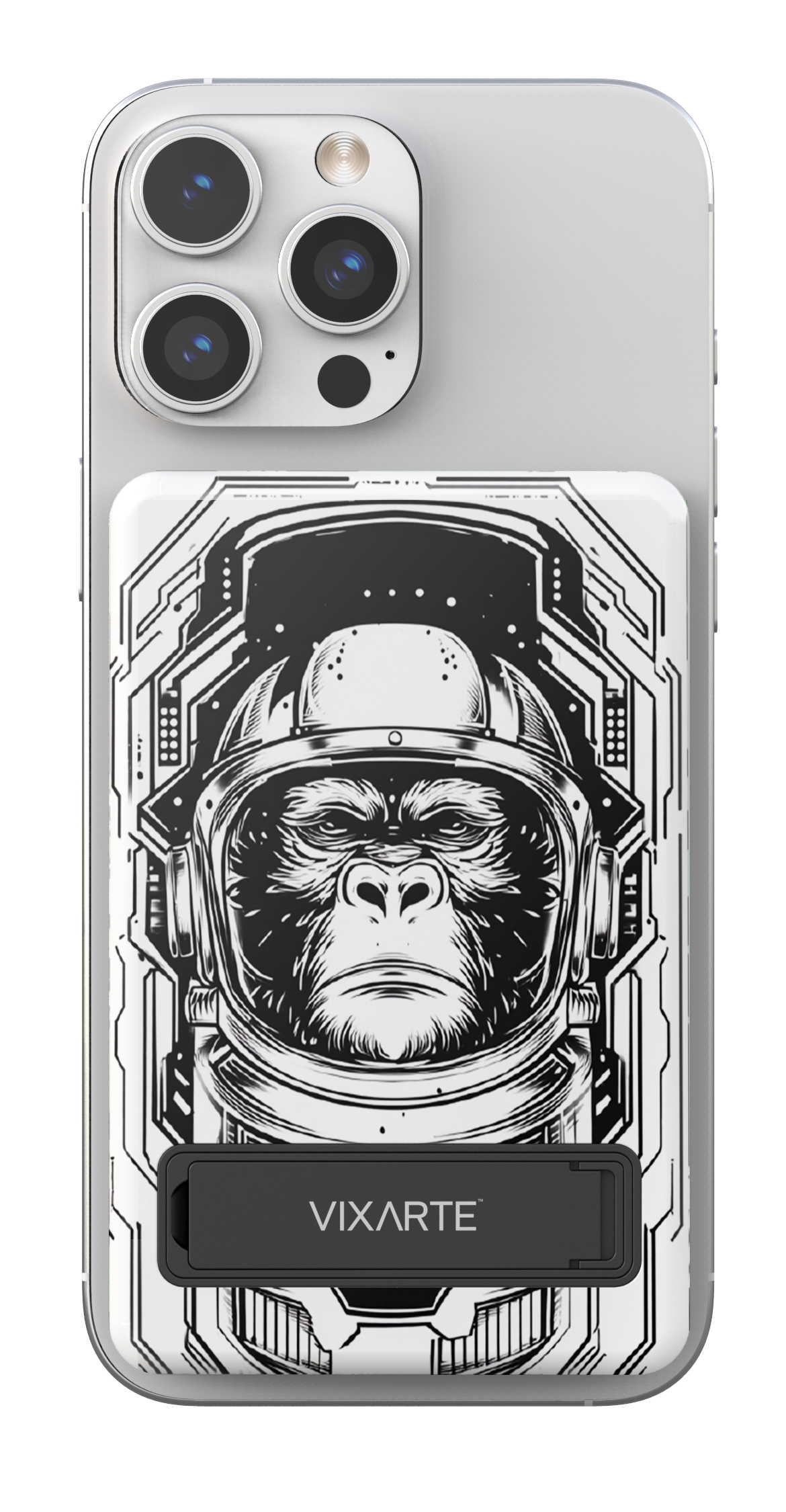 Wireless Charge Powerbank - lllustration of Astronaut Gorilla 1