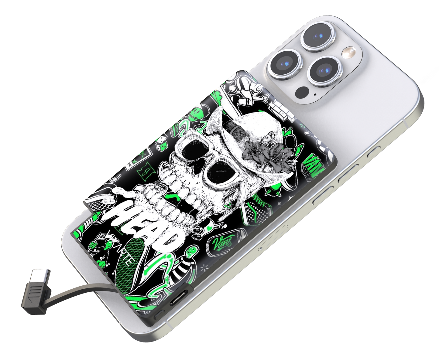 Nano Charge Powerbank - Western Cowboy Skull 1