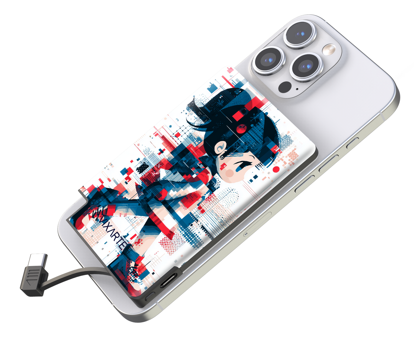 Nano Charge Powerbank - Digital Glitch Girl 1