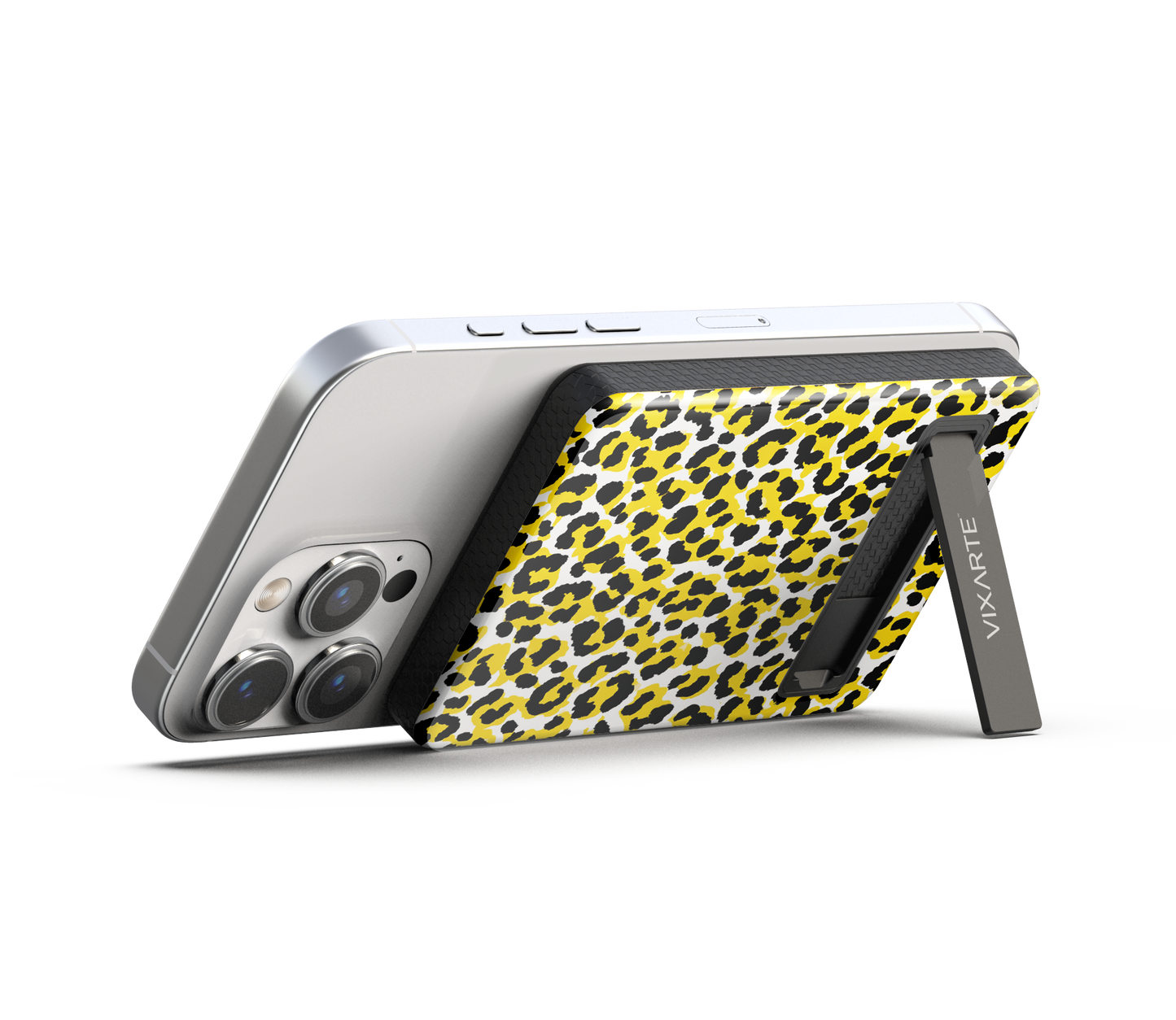Wireless Charge Powerbank - yellow leopard print 1