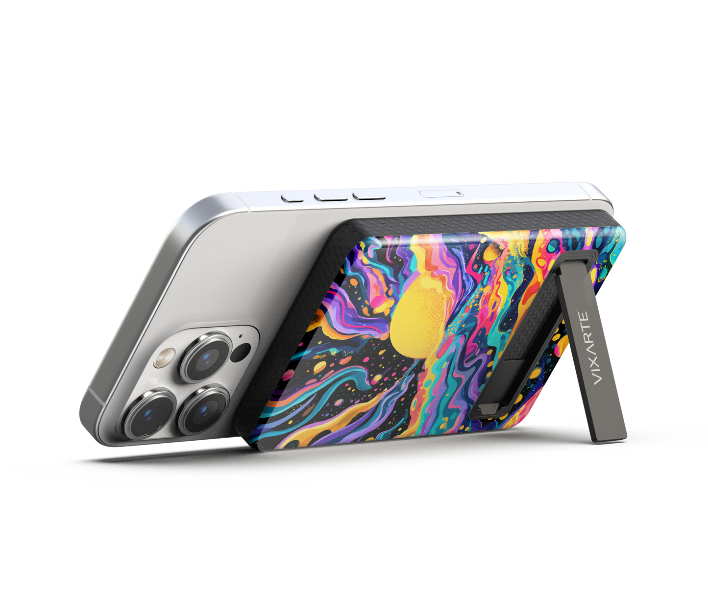 Wireless Charge Powerbank - Dreamy Cosmic Fluid Illustration 1