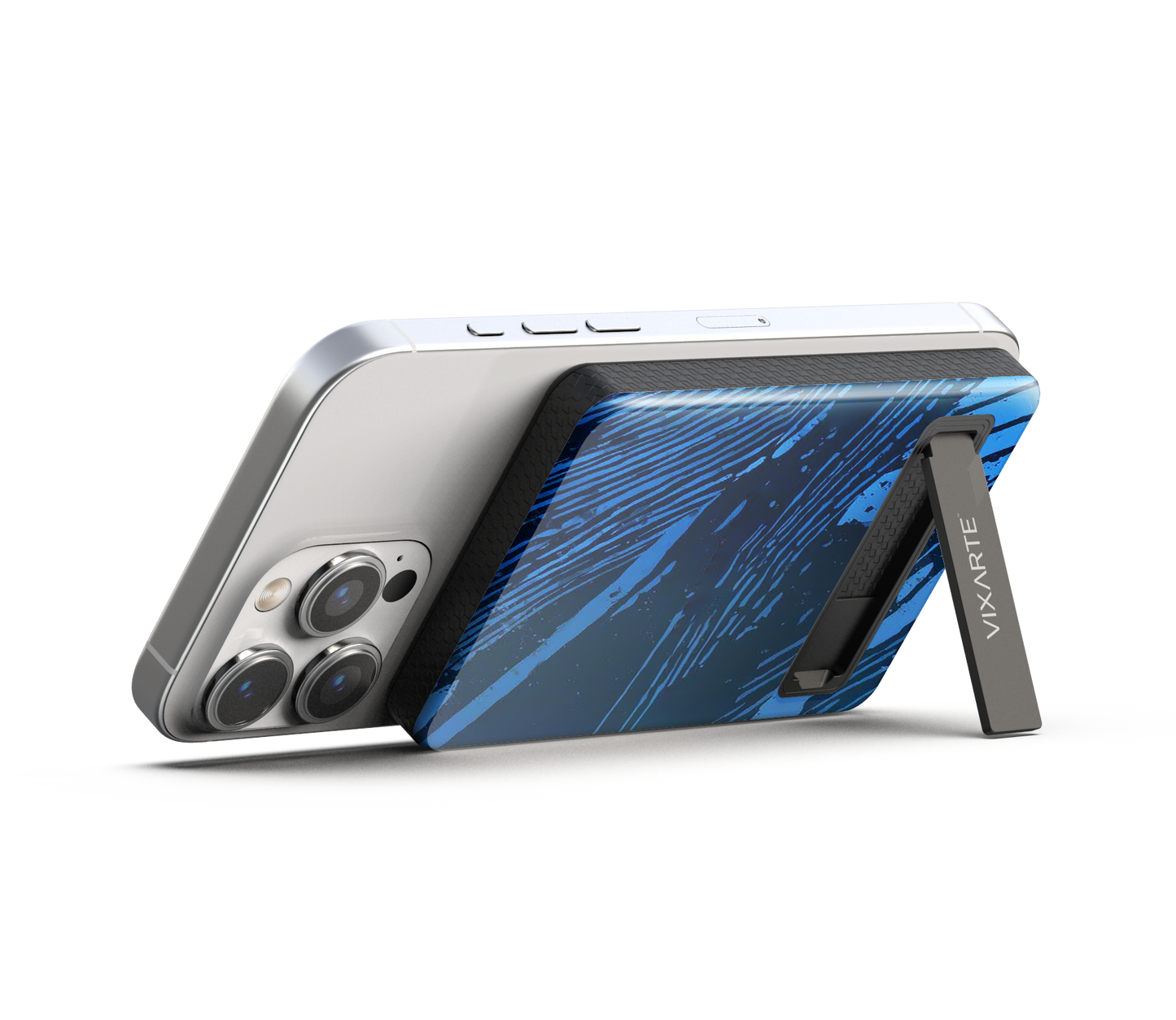 Wireless Charge Powerbank - Blue Threads 1