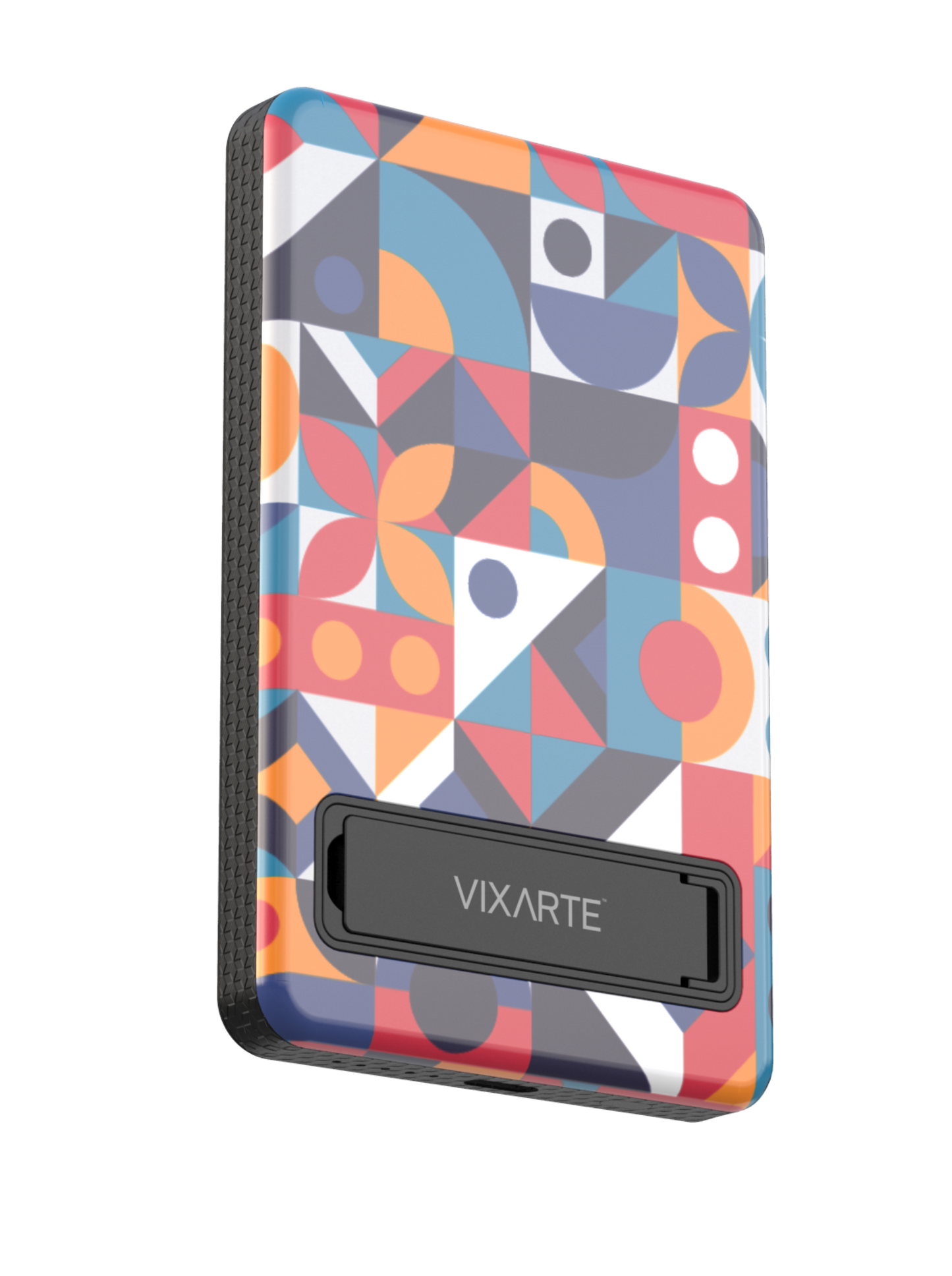 Wireless Charge Powerbank - Geomatric Blue