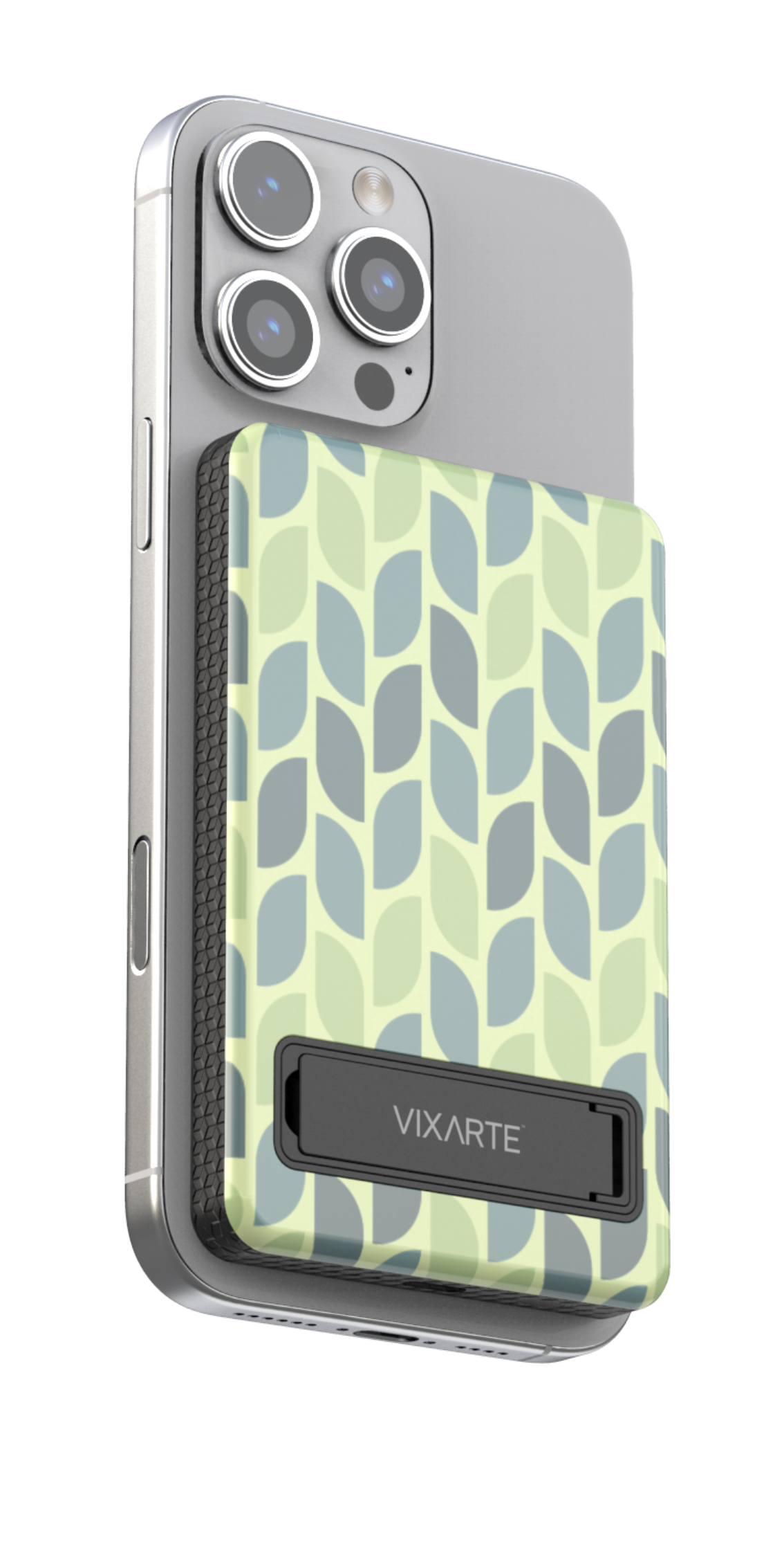 Wireless Charge Powerbank - Geomatric Leaf