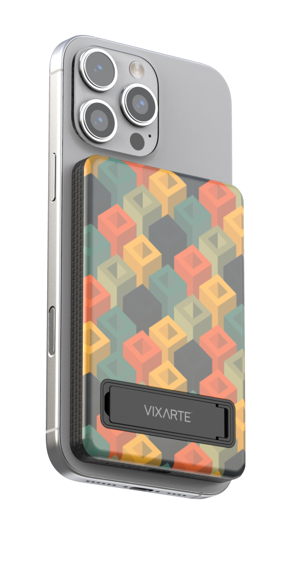 Wireless Charge Powerbank - Geomatric Square