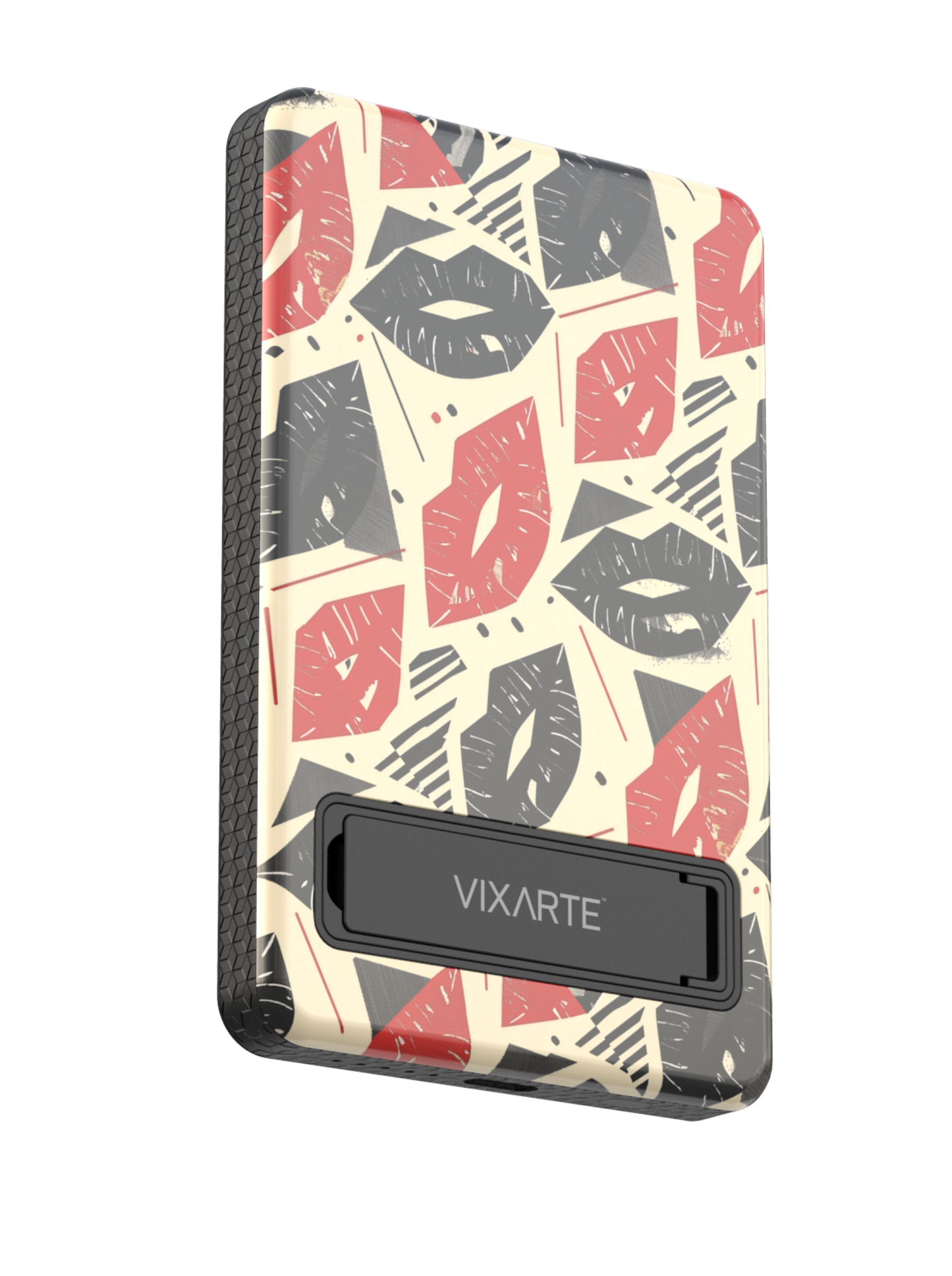 Wireless Charge Powerbank - Geomatric Hot Lips