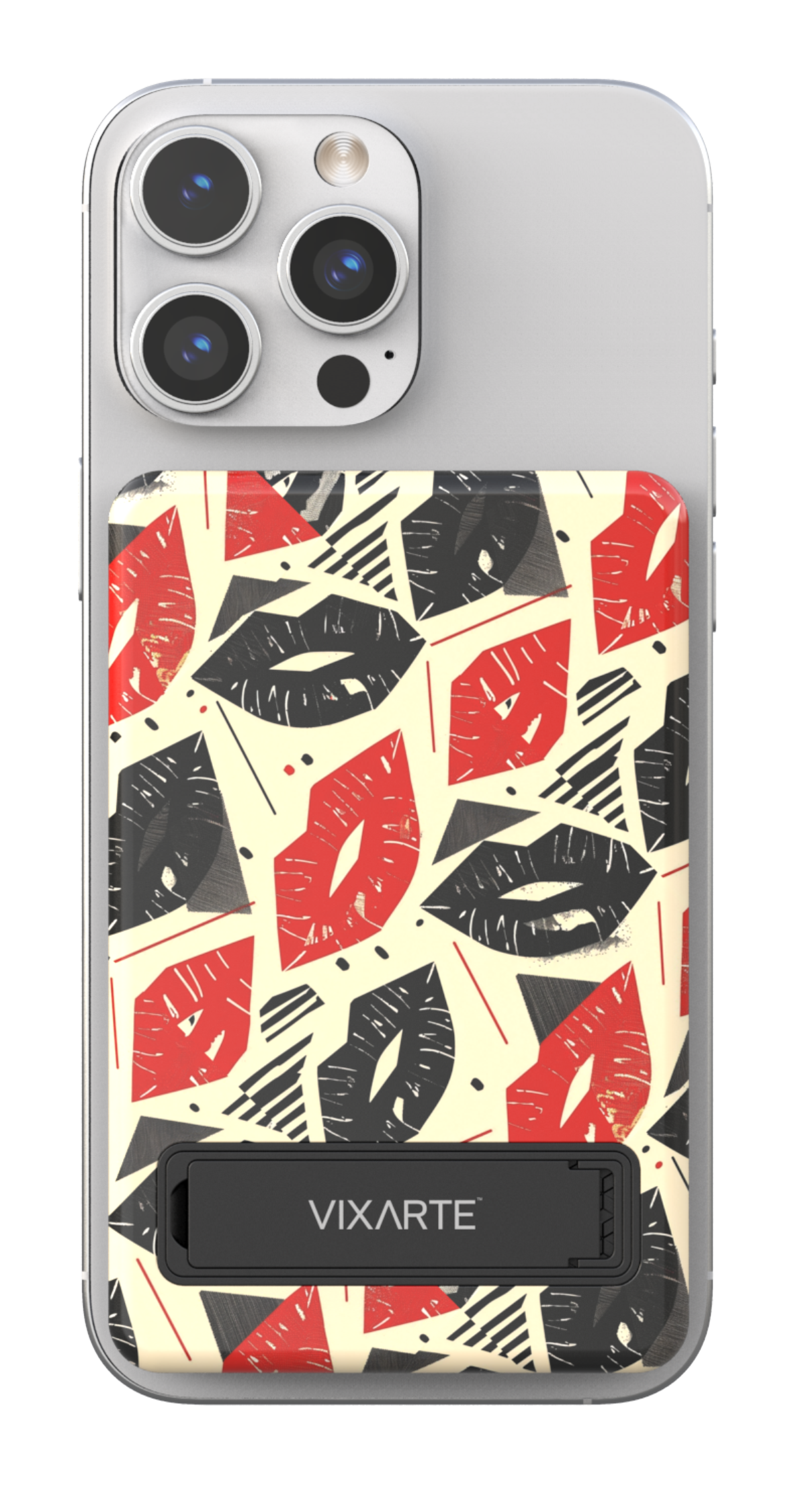 Wireless Charge Powerbank - Geomatric Hot Lips