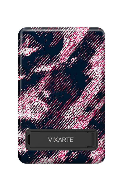 Wireless Charge Powerbank - Pink-Ink Texture 1