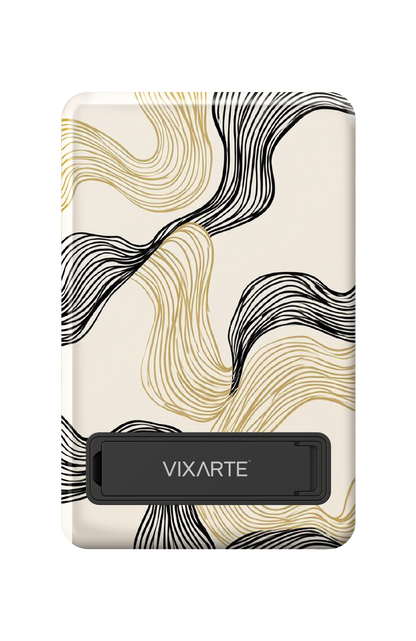 Wireless Charge Powerbank - Abstract modern-style line 1