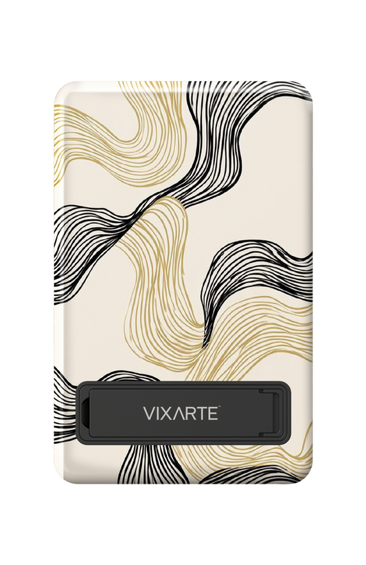 Wireless Charge Powerbank - Abstract modern-style line 1