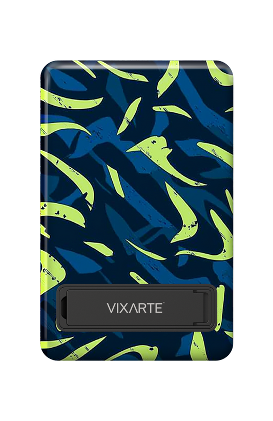 Wireless Charge Powerbank - Blue -Stranded Fluorescent Traces 1