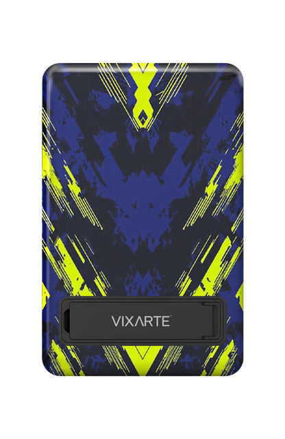 Wireless Charge Powerbank - Cyberpunk colorful geometric 1