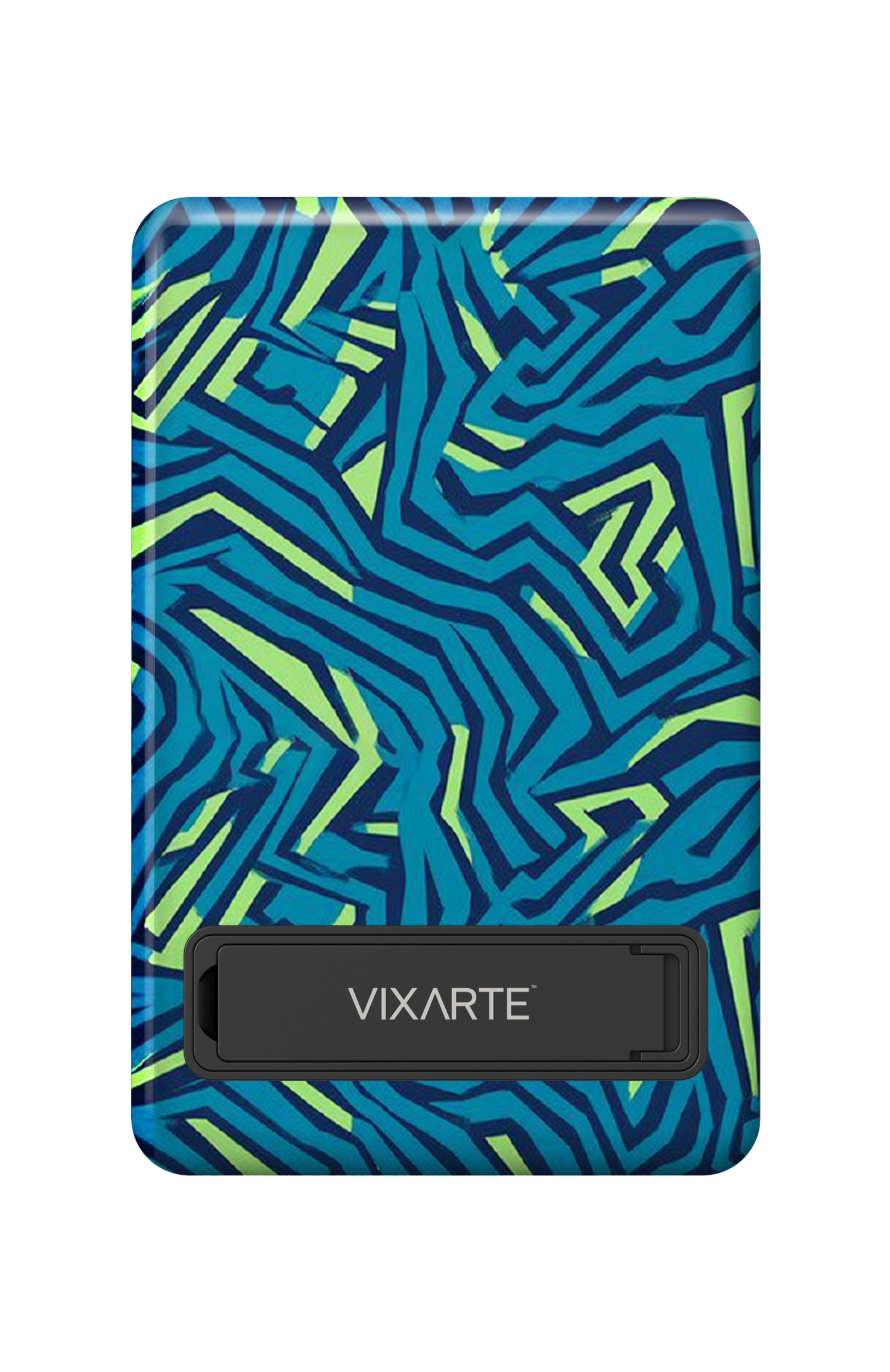 Wireless Charge Powerbank - Blue-Strands Fluorescence 1