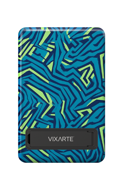 Wireless Charge Powerbank - Blue-Strands Fluorescence 1