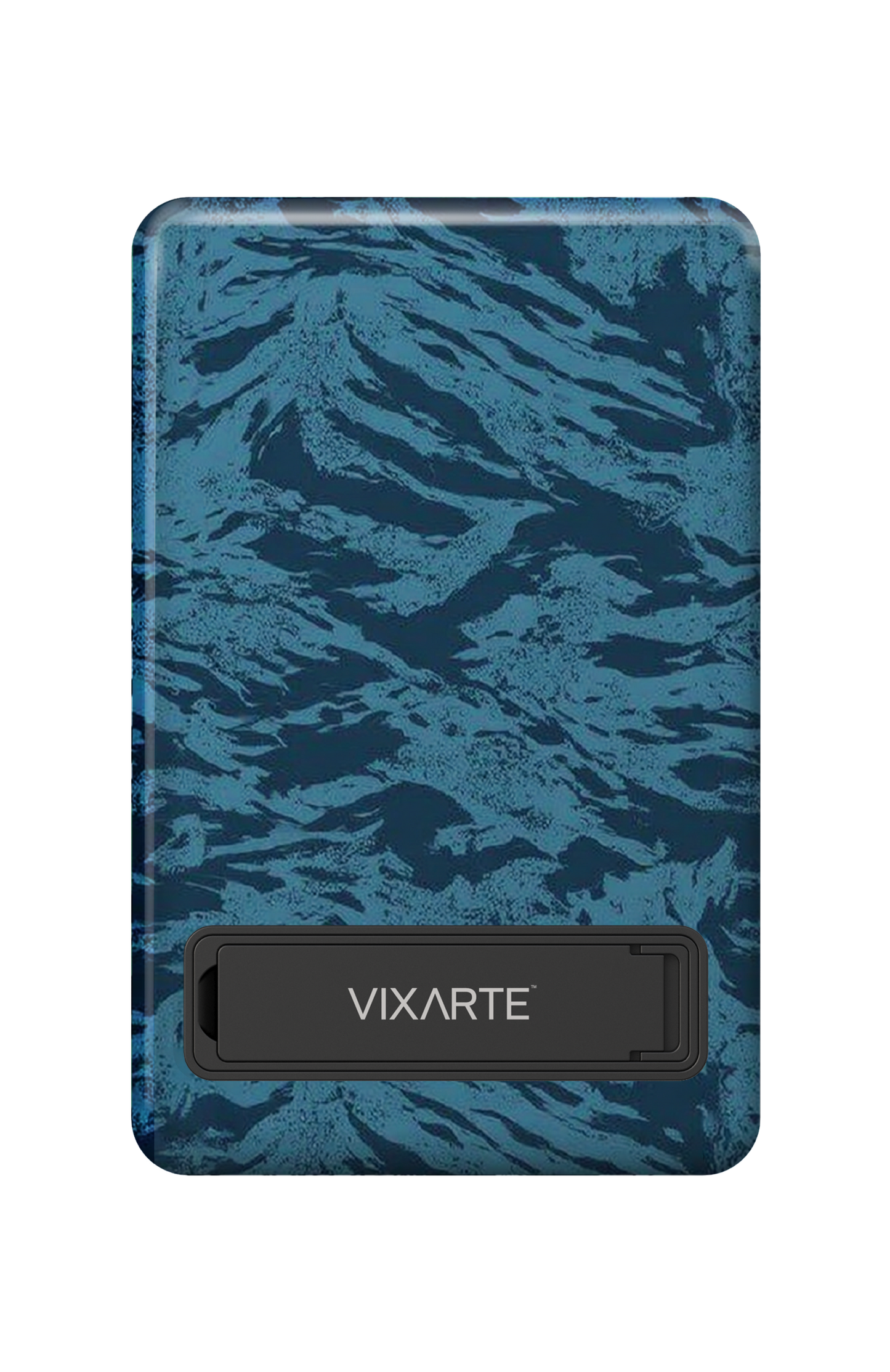 Wireless Charge Powerbank - Dusky -Blue Woven Texture 1