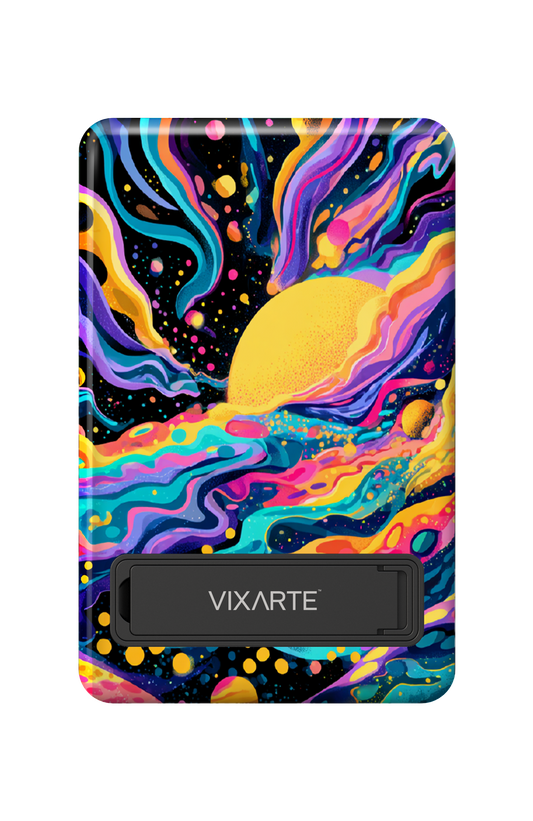 Wireless Charge Powerbank - Dreamy Cosmic Fluid Illustration 1