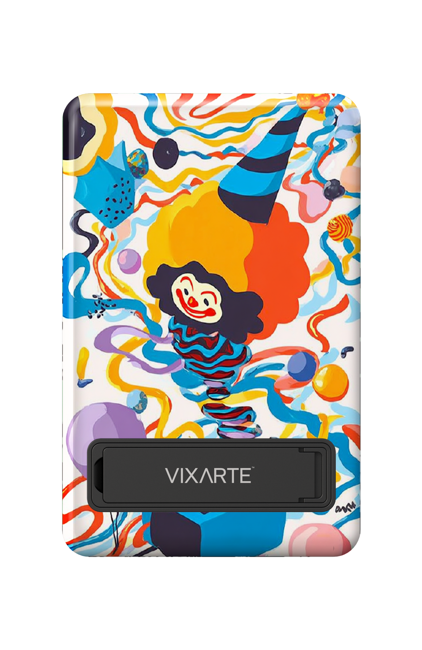 Wireless Charge Powerbank - Clown in Color Waves 1