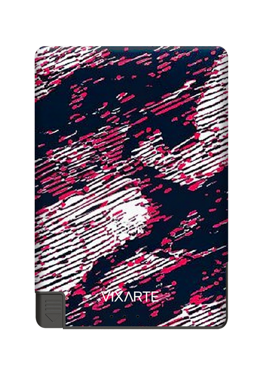 Nano Charge Powerbank - Red Abstract striped patte 1