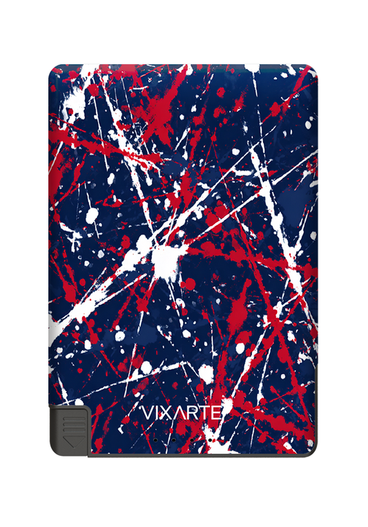 Nano Charge Powerbank - red splash-ink 1