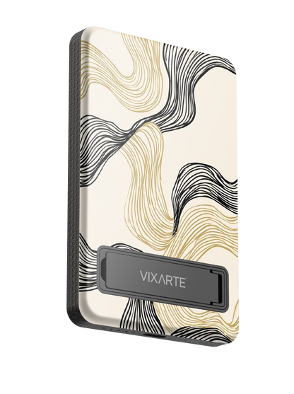 Wireless Charge Powerbank - Abstract modern-style line 1