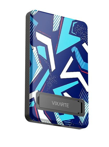 Wireless Charge Powerbank - Indigo - White Sharp Edges 1