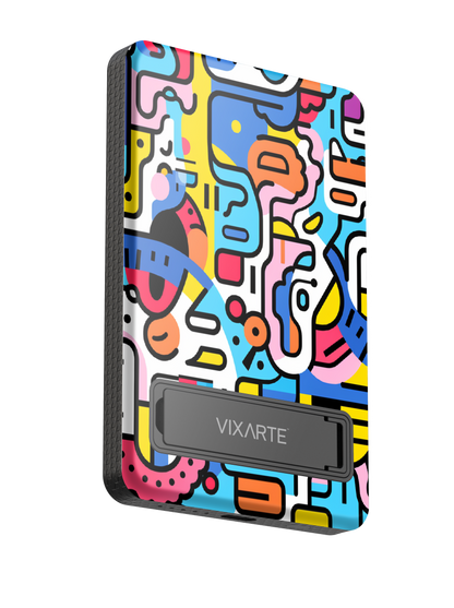 Wireless Charge Powerbank - Colorful Graffiti 1