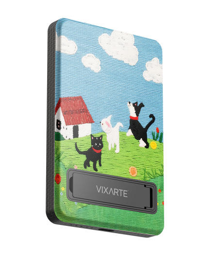 Wireless Charge Powerbank - Knitted-Style Cute Animals 1