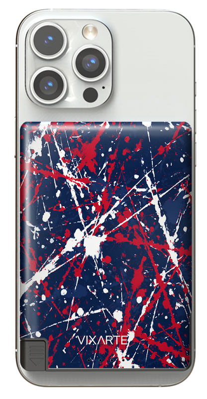Nano Charge Powerbank - red splash-ink 1