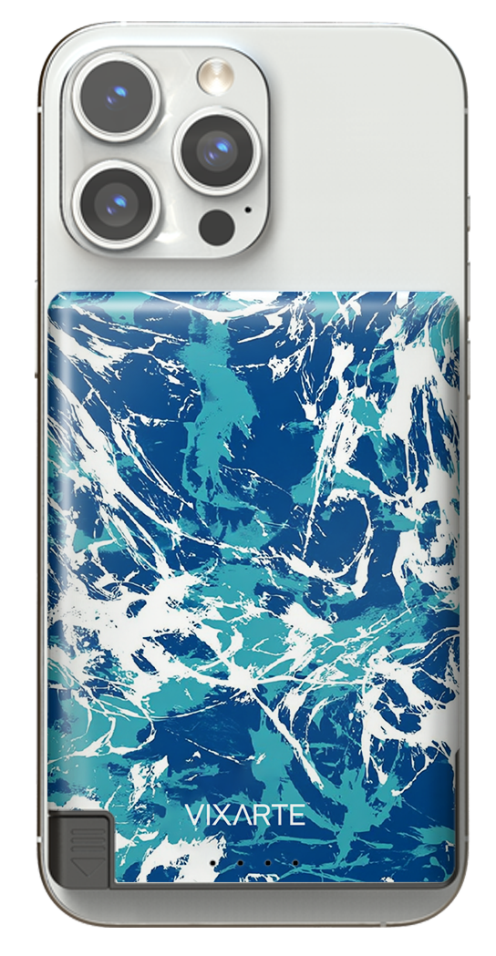 Nano Charge Powerbank - blue splash-ink 1