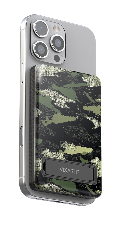 Wireless Charge Powerbank - Crocodile -Shadow Camouflage 1