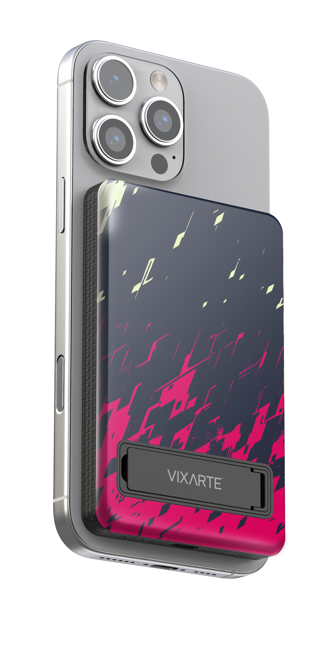 Wireless Charge Powerbank - Mysterious Veil of Neon Sharp Shadows 1