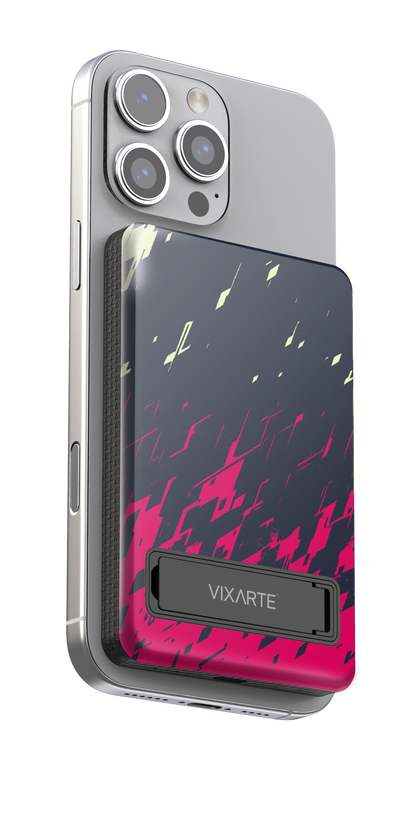 Wireless Charge Powerbank - Mysterious Veil of Neon Sharp Shadows 1
