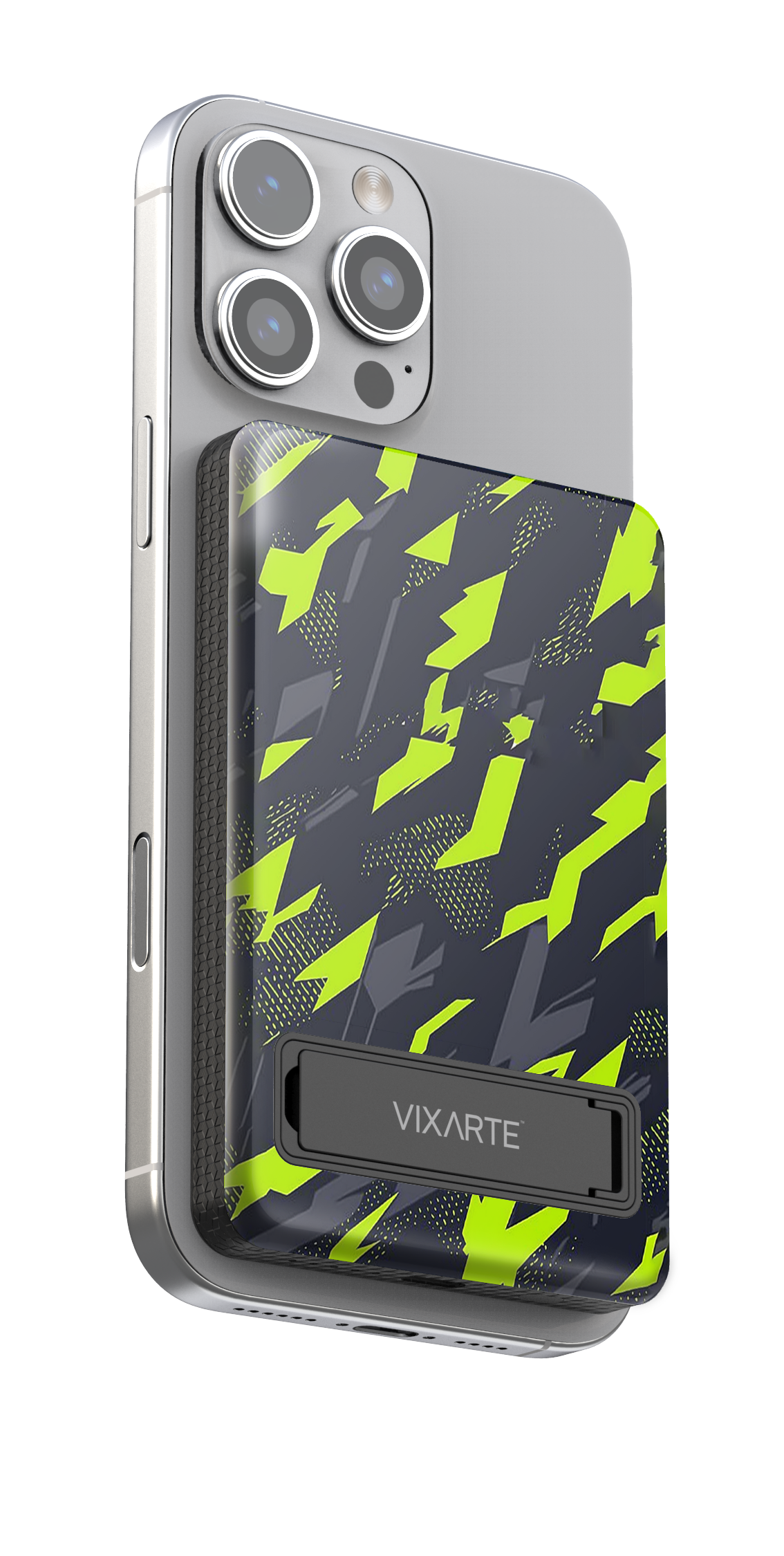 Wireless Charge Powerbank - Jet-Black Fluorescent Arrow Shadows 1