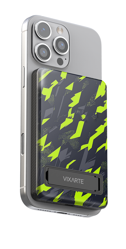 Wireless Charge Powerbank - Jet-Black Fluorescent Arrow Shadows 1