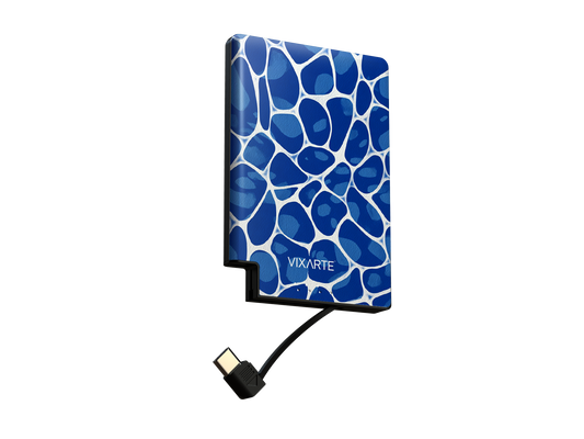 Nano Charge Powerbank - blue water waves 1